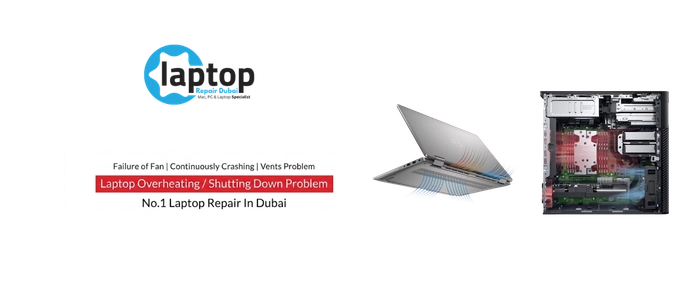 Laptop overheating repair in Dubai — deep clean, fresh thermal paste and fan replacement, all brands