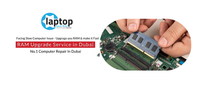 Laptop RAM upgrade in Dubai — matched DDR4 and DDR5 memory fitted same-day, all brands